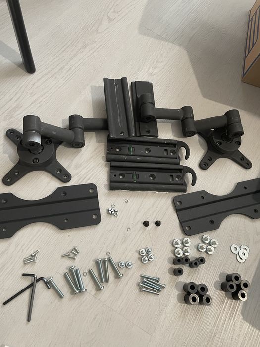 2buc Suport mobil 3 axe VESA cu fixare perete pt monitor / TV max 25kg