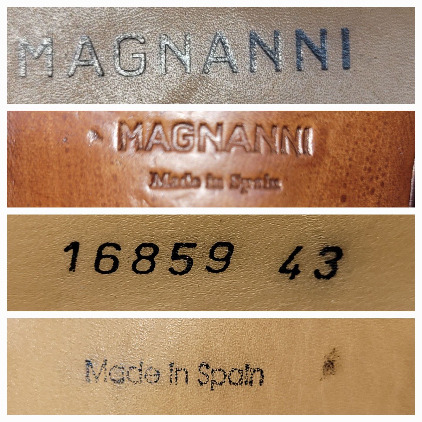 Magnanni Double Monkstrap Shoes Light Brown Leather, EU 43