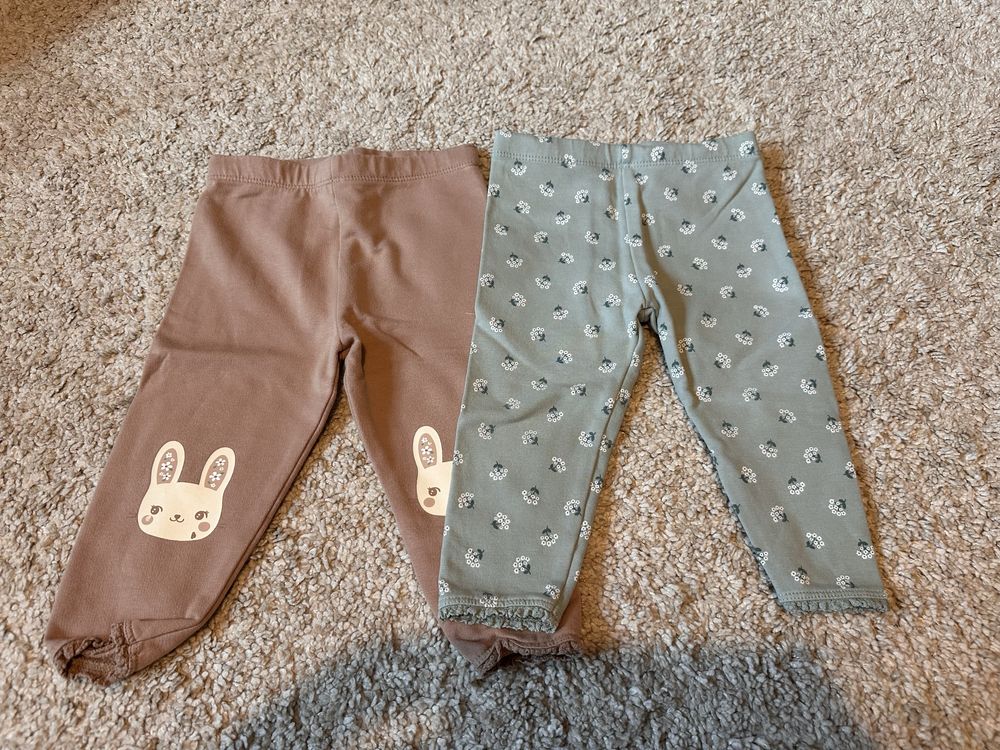 Set 2 perechi pantaloni colanti C&A 80