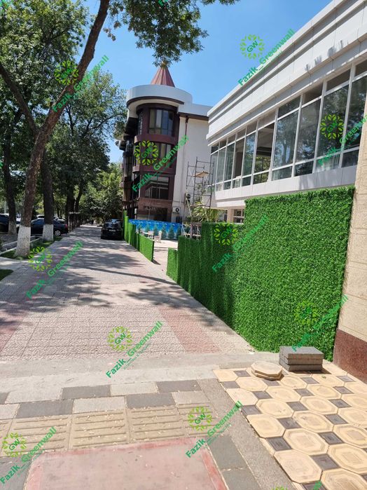 Yashil zabor / Искусственный кусты / Green Wall dekorativ setka