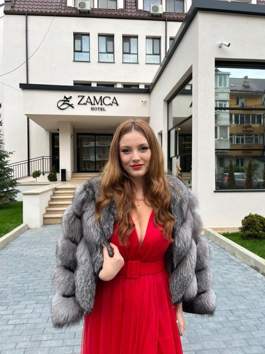 Blana naturala din vulpe argintie