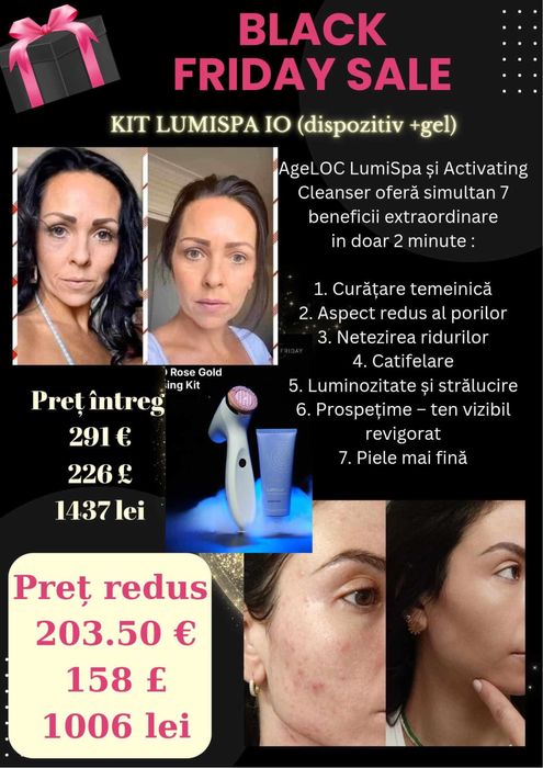 Lumispa aparat de curatare a tenului