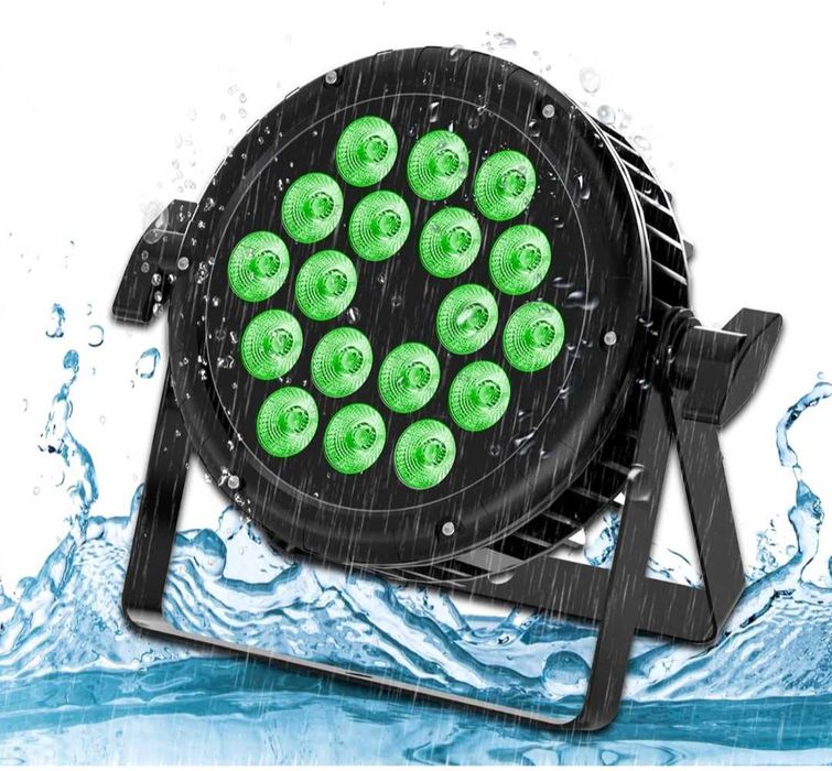 DMX 18 x 18W Водоустойчиви LED Par светлини RGBW IP67 7500lm