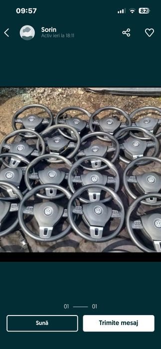 Vând airbag-uri șofer PASSAT B6,B7, CC. GOLF 6