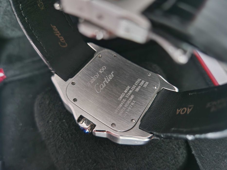 CARTIER Santos 100 XL -Automatic - Gold Bezel 39x51 mm