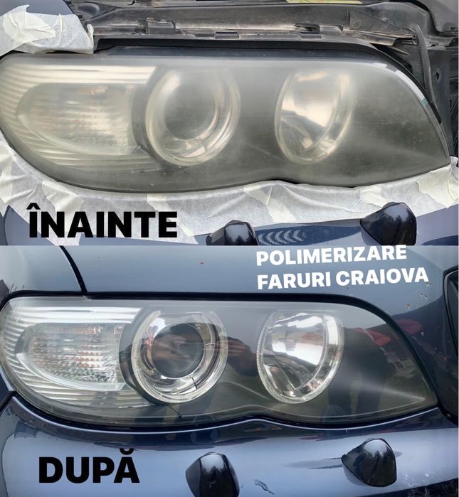 Polish faruri / Polimerizare / Restaurare / Lustruire faruri - triple