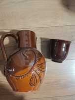 Керамични чаши за ракия + кана