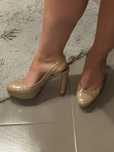 Pantofi cu platforma nude