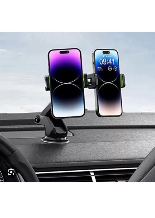 Suport Dublu Telefon Tableta Auto Prindere Ventuza Brat Extensibil