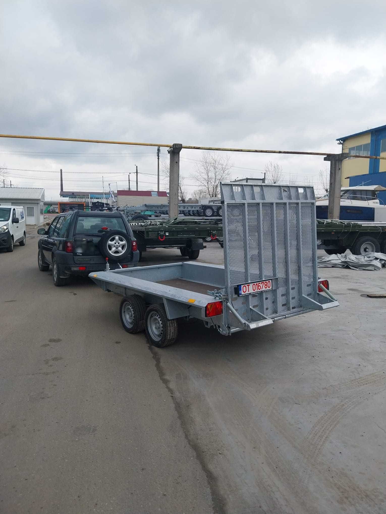 Platforma transport utilaje, 3500 kg 292x152,fabricata in RO