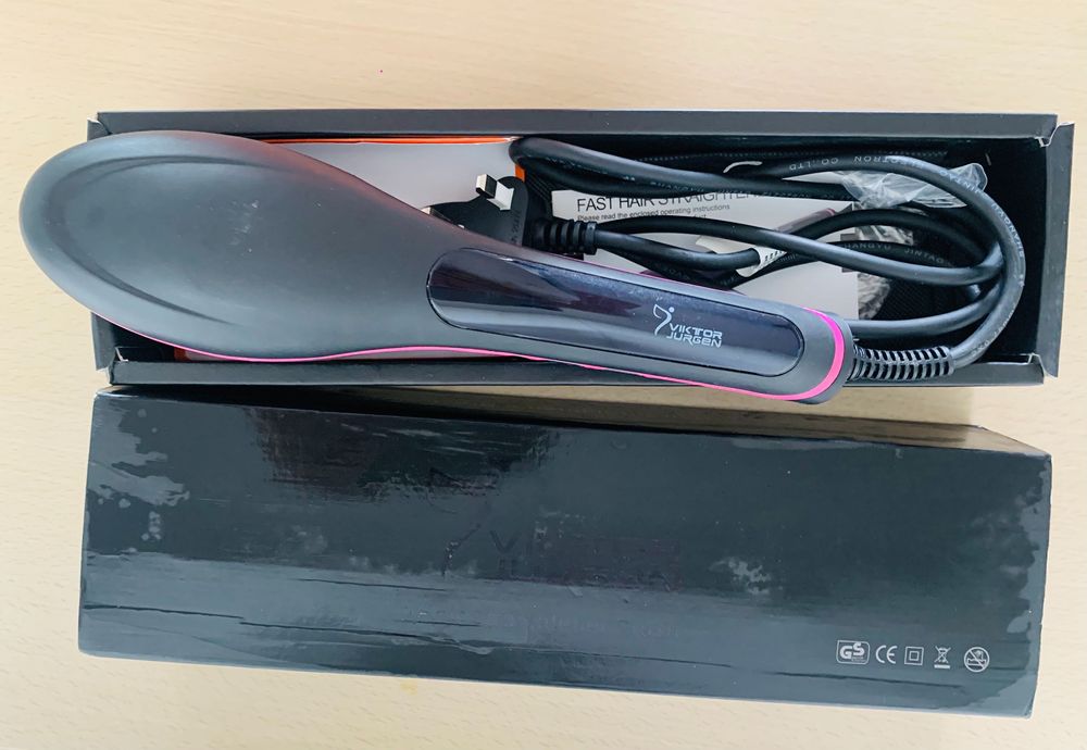 3D керамична четка преса за изправяне на коса Viktor Jurgen