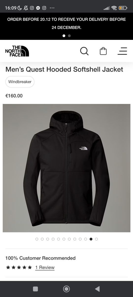Зимно яке The North Face Quest Hood Softshell