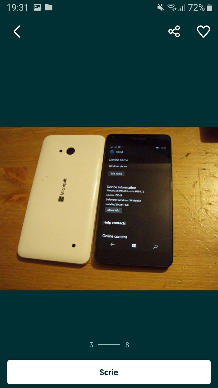 Nokia lumia 640 impecabil