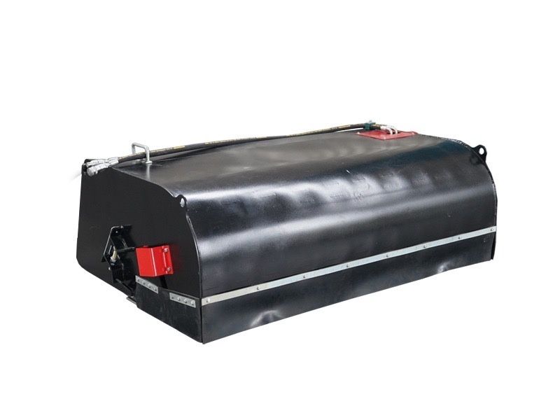 Щетка для мини погрузчика с бункером