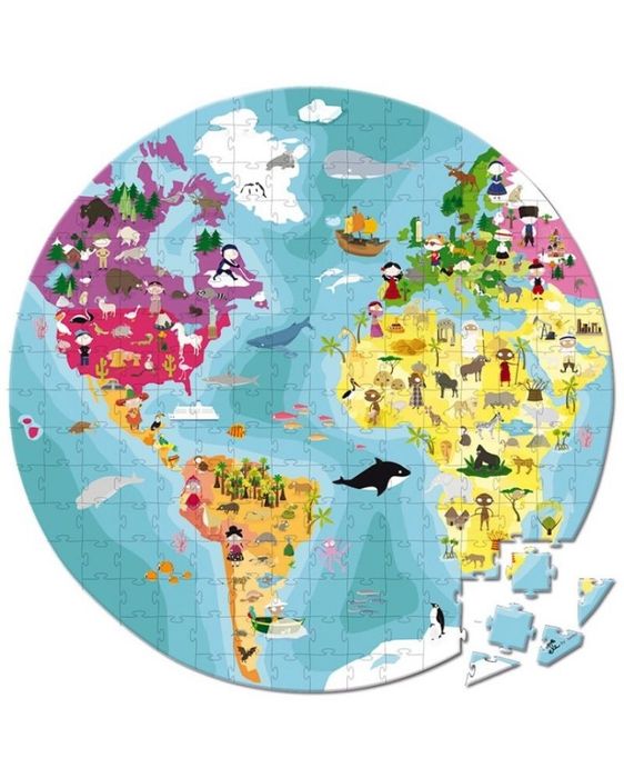 Puzzle pentru copii cu două fete - Lumea mondena