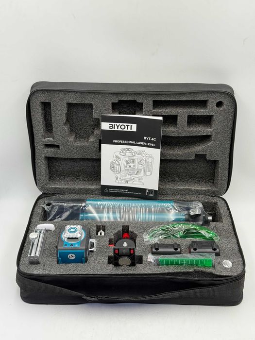 Лазерный уровень BIYOTI BYT-4C (4D, 16 линий)