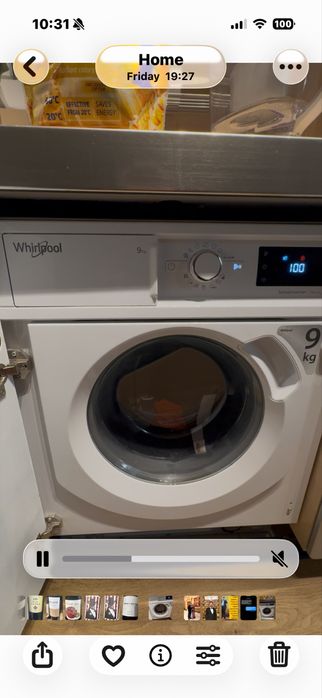 Пералня Whirlpool 9 кг – Inverter – Тиха – Отлично състояние