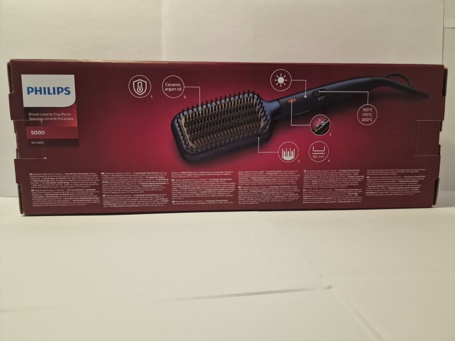 Perie electrica Philips 5000 BHH885 – ThermoProtect, ceramică argan