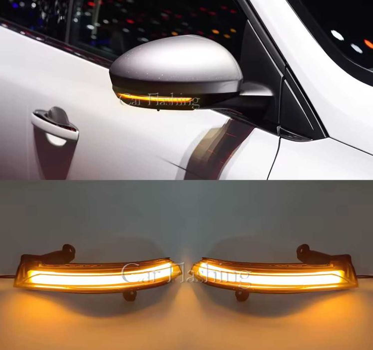 Динамични бягащи мигачи за огледалата Рено Renault Megane Clio Talisma