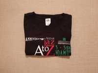 Оригинална черна дамска тениска 5 Anniversary А to JazZ Festival