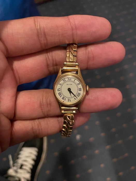 Ceas KELTON automatic de dama 26mm placat cu aur Made in France