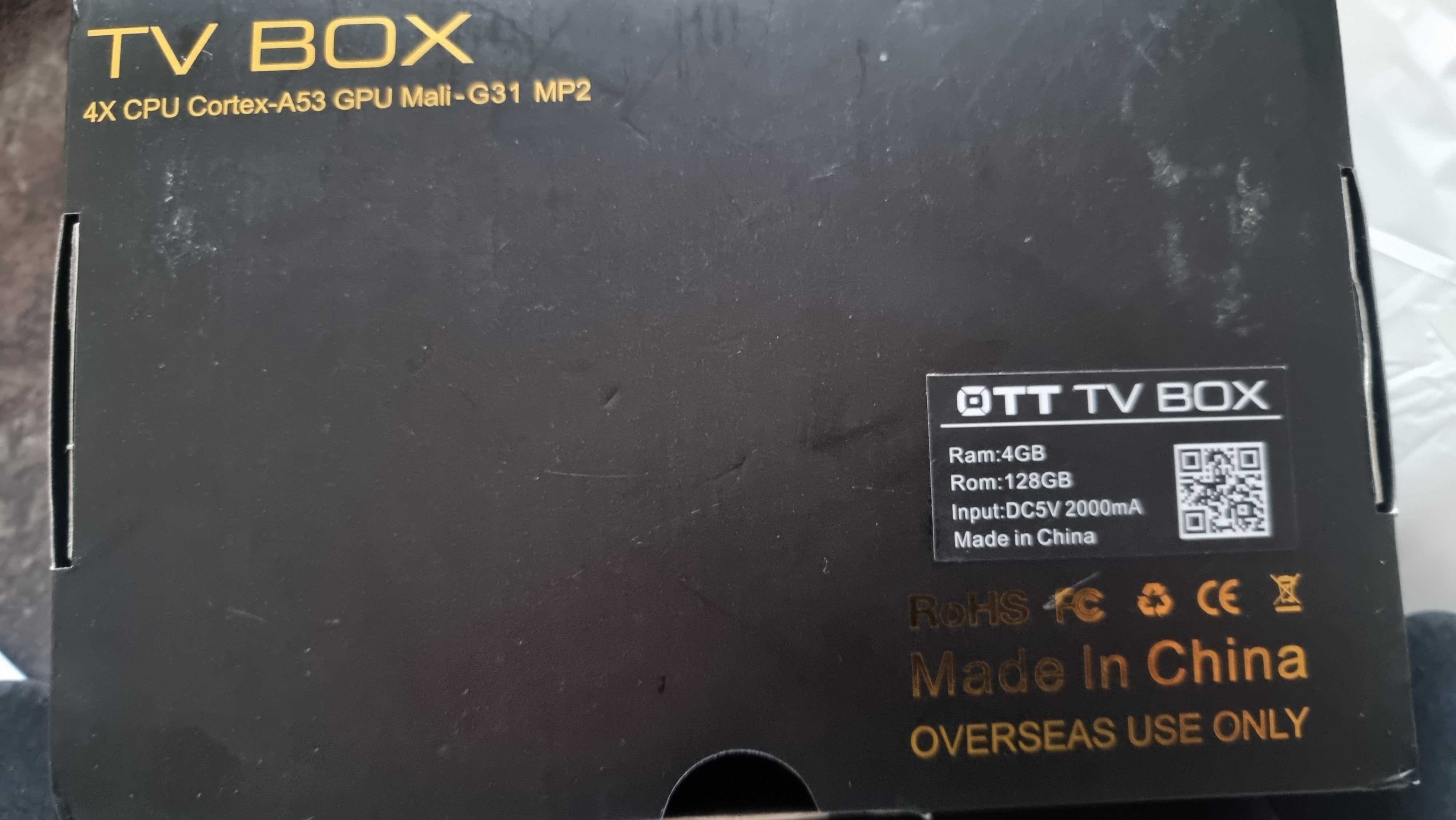 T95 SMART BOX TV android 4gb ram, 128 Gb Rom