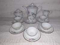 Set cafea portelan Limoges aurit