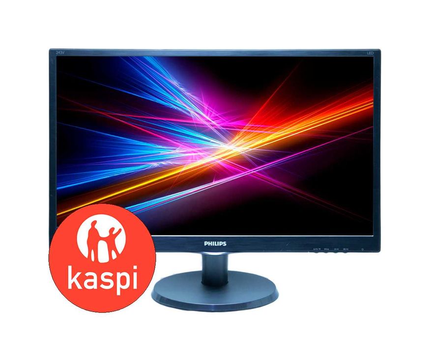 Монитор 23.6" 1920x1080 PHILIPS 243V5Q DVI