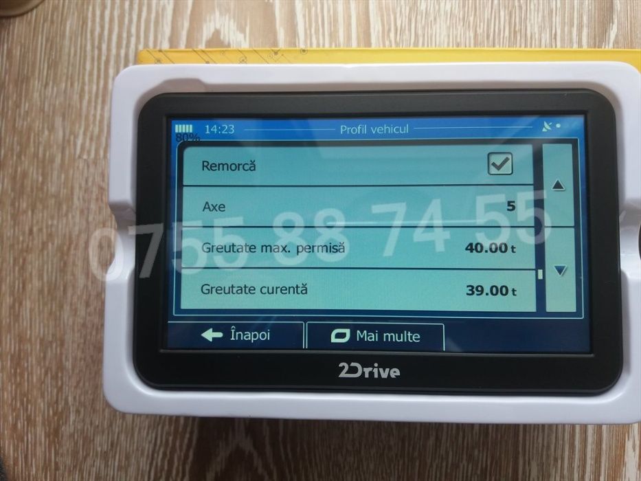 Gps NOU-ecran MARE 7" HD- dedicat camionagiilor(4 programe TIR)