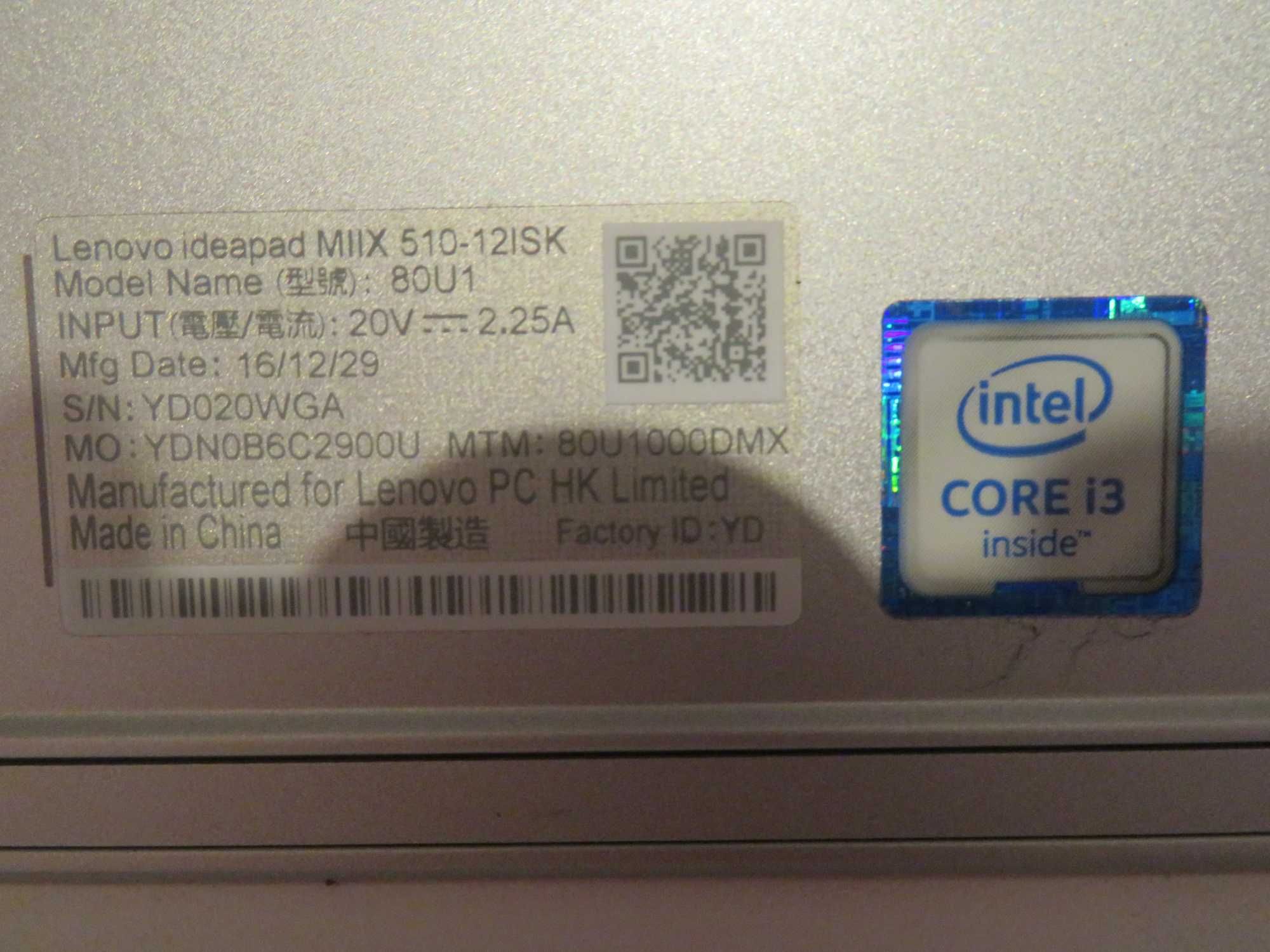 Tableta Lenovo MIIX 510 pt piese