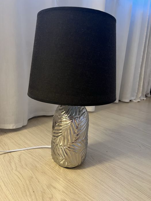 Lampa gri cu abajur
