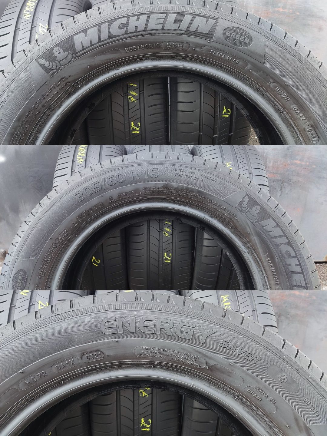 4бр. летни гуми 205/60/16 Michelin Energy Saver+  dot21
dot21
6.5mm