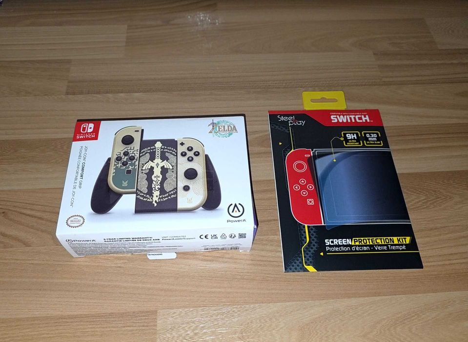 Suport controller Nintendo Switch Joy-Con POWERA Comfort Grip Zelda