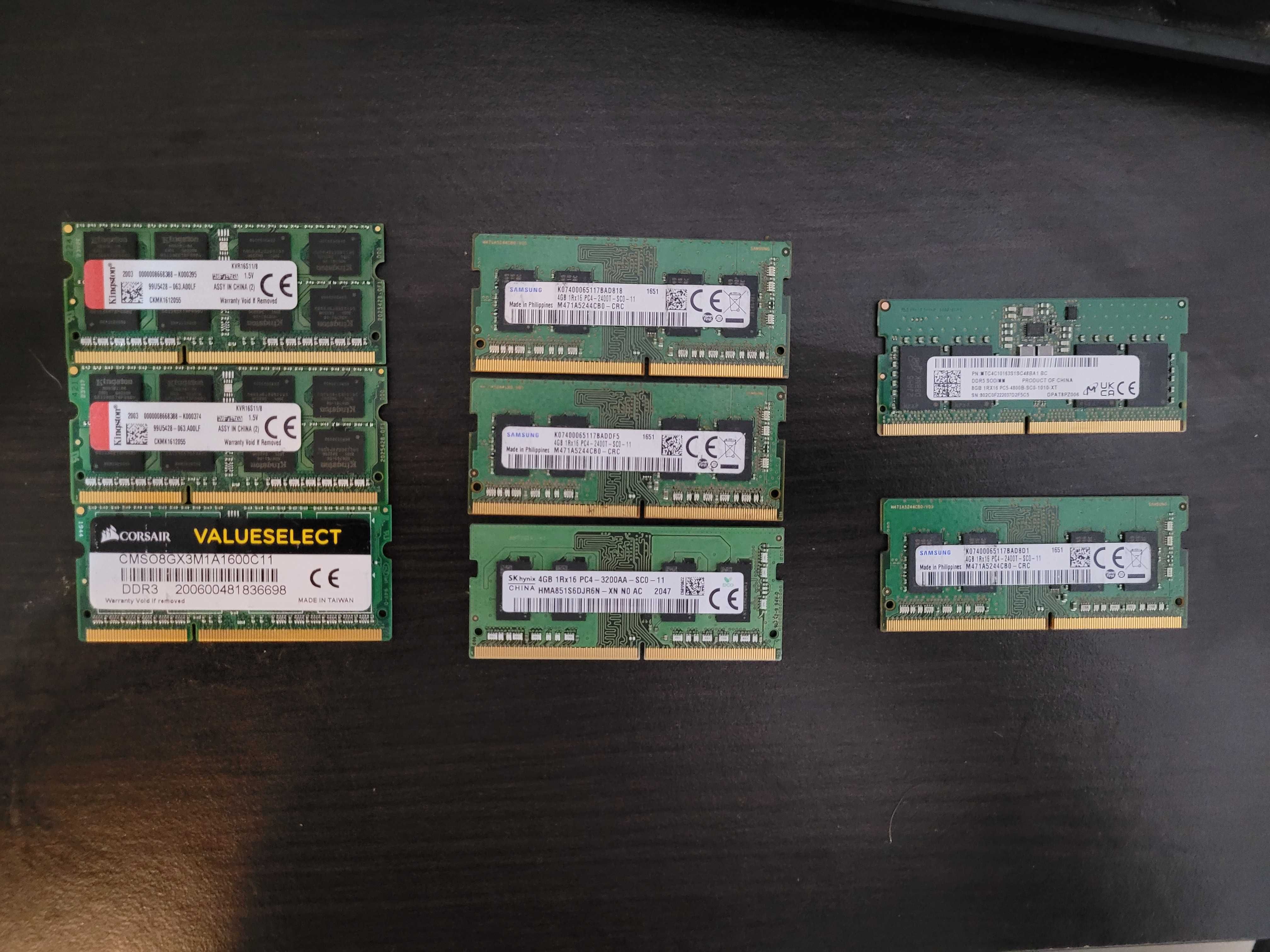 Vand memorii RAM DDR3/DDR4/DDR5