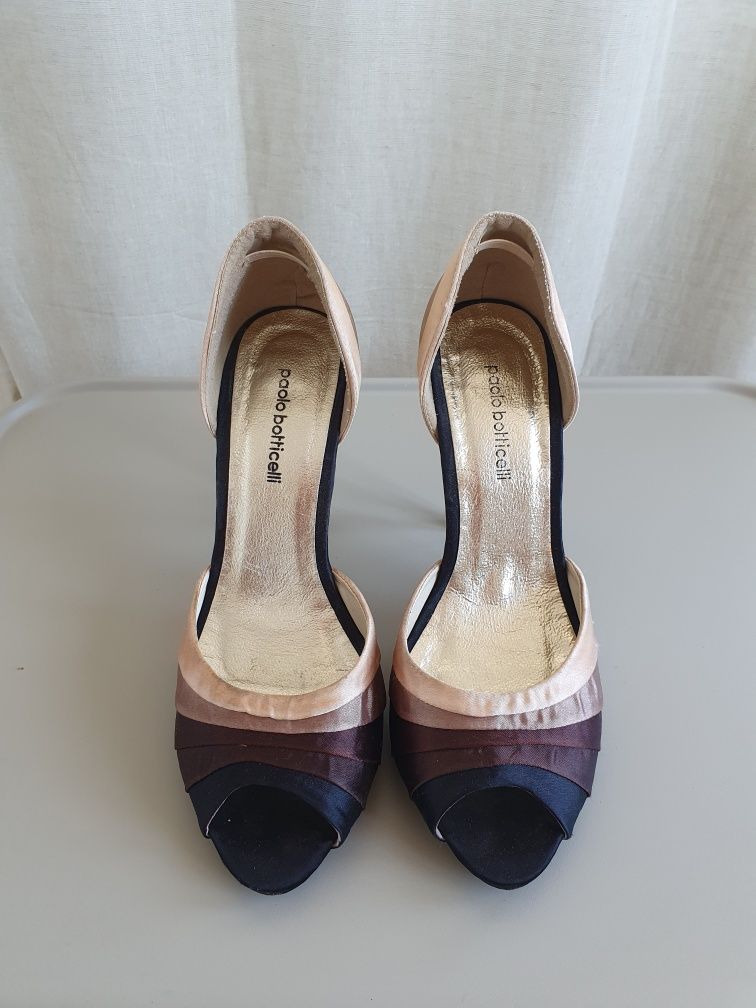 Дамски обувки естествена кожа/велур на ток Clarcks, Lasocki