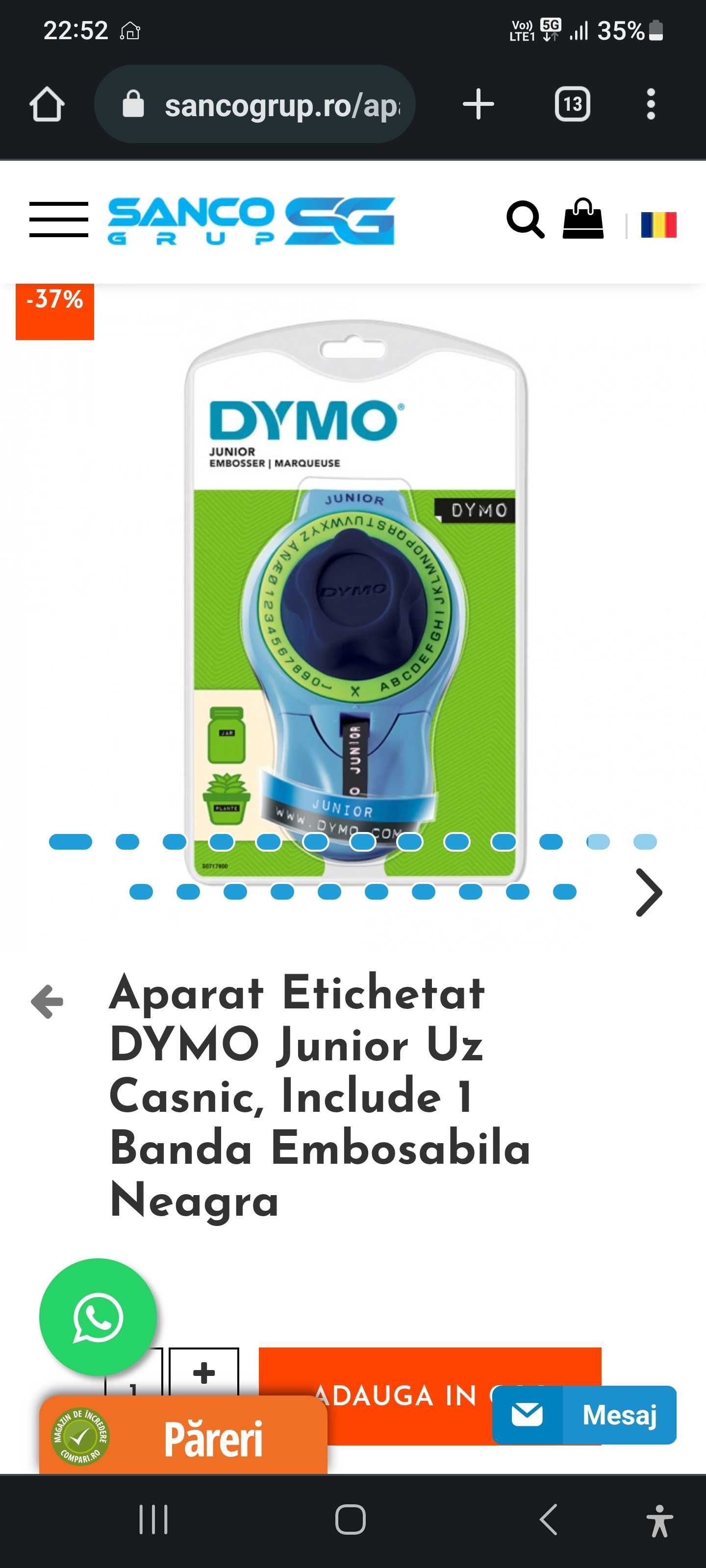 Aparat etichetat /embosat Dymo Junior