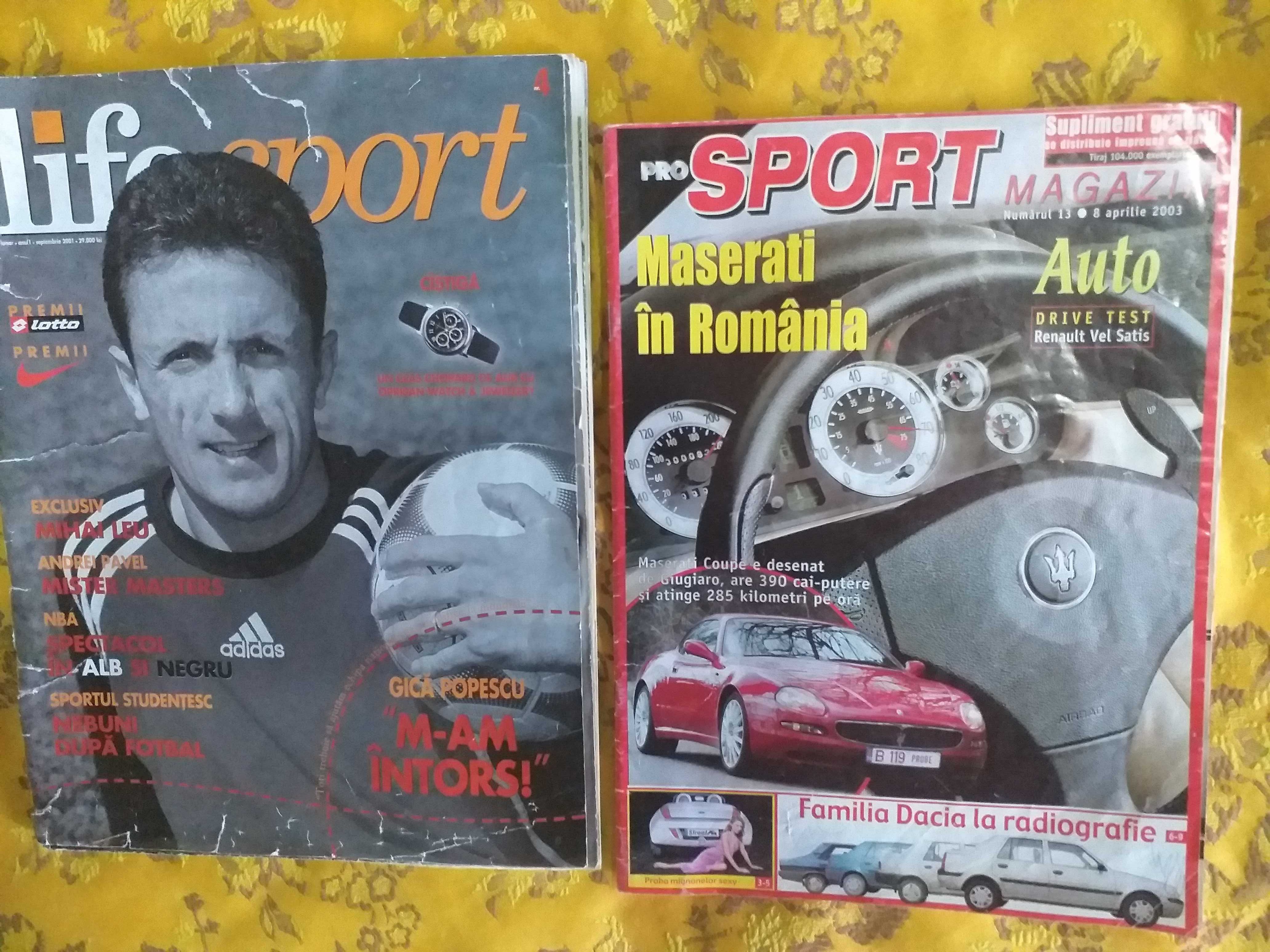 Reviste sport/fotbal vechi-postere Steaua etc+Pro Sport Magazin 2003