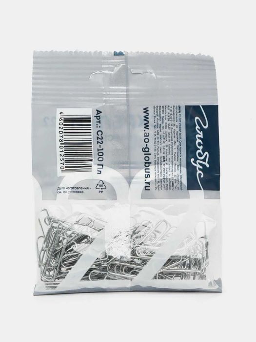 Kantselyariya qog'oz qisqichlari 100 dona