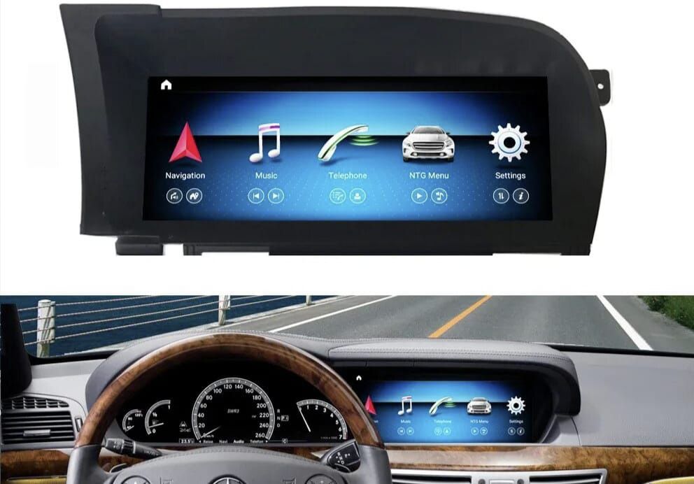 Андроид монитор Мерседес W221 S класс