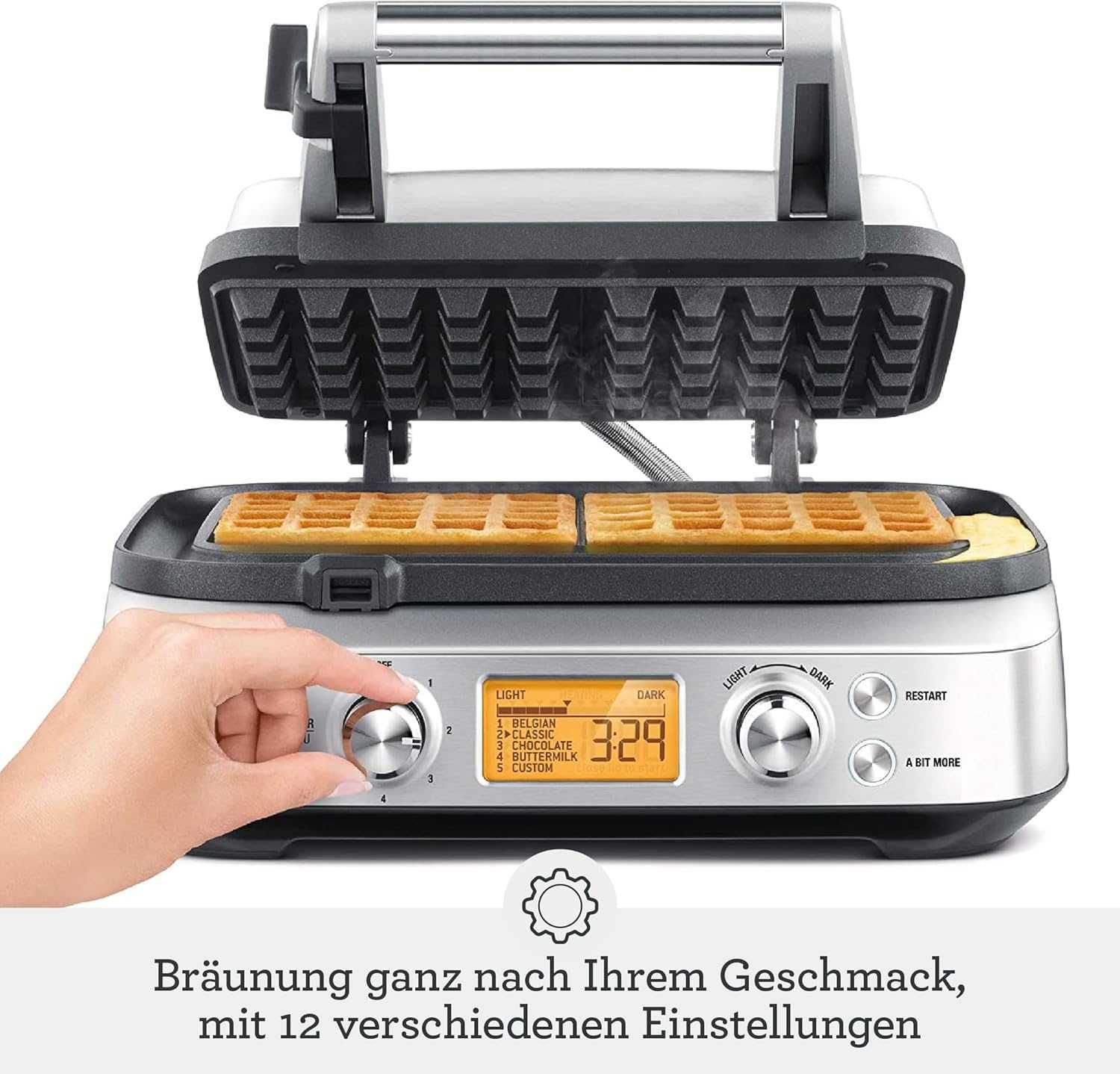 Гофретник Sage The Smart Waffle Pro (SWM620) 1000W Тостер за гофрети