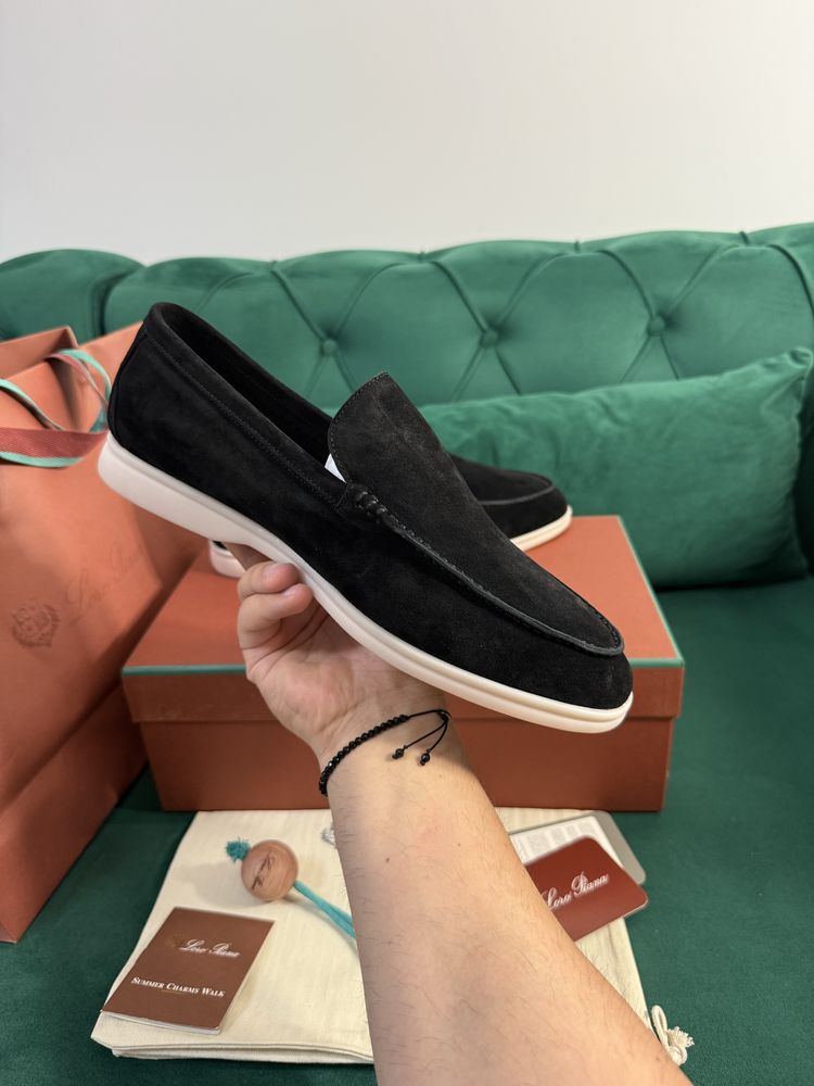 Mocasini Loro Piana piele naturala 100% Full Box colectie noua