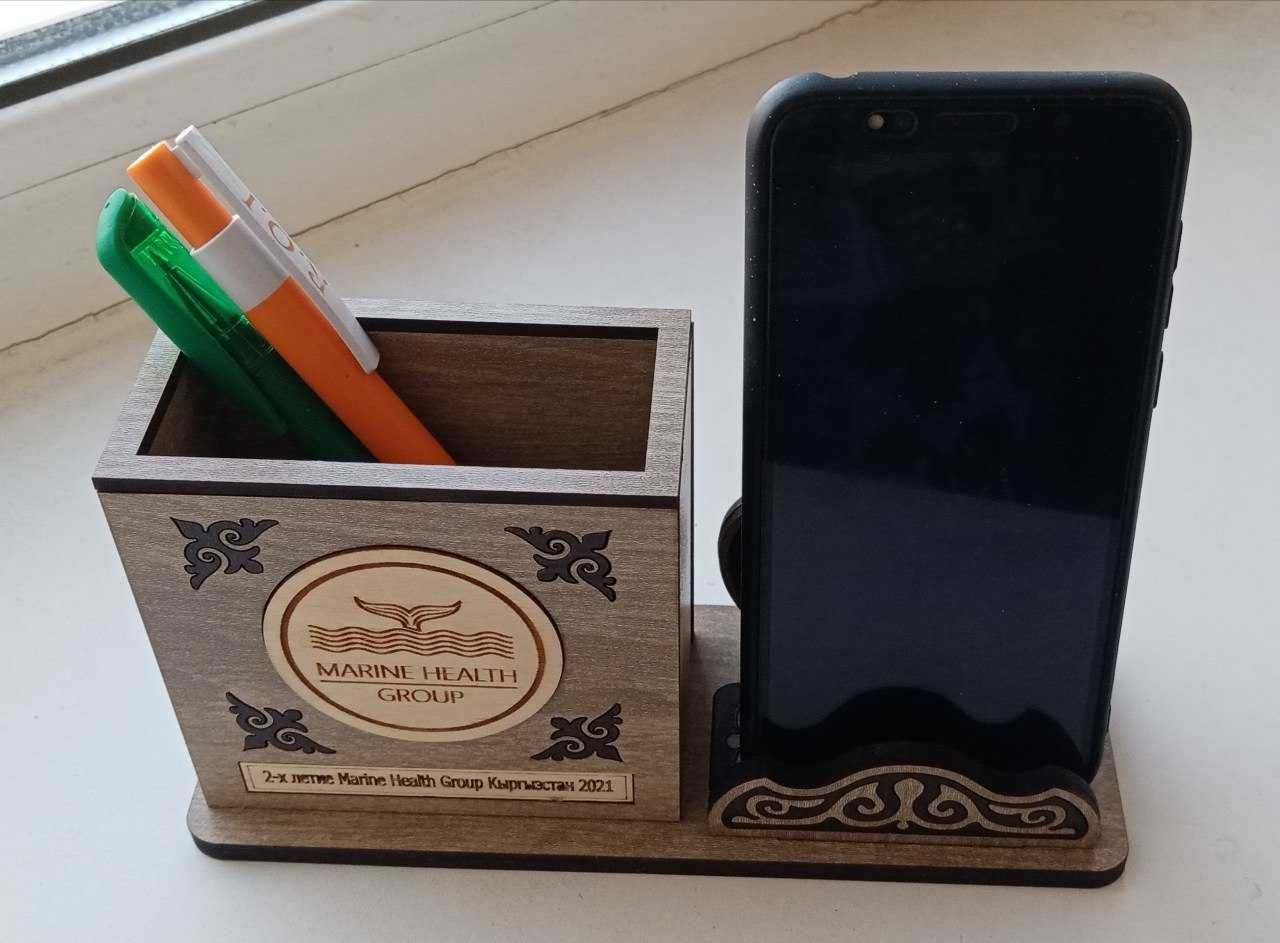 Органайзер для ручек, карандашей и мобильного телефона