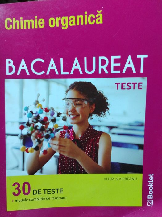 Vând culegere chimie organica 30 teste Bac