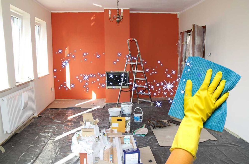 Уборка помещений после ремонта ! Навеска и снятия штор.