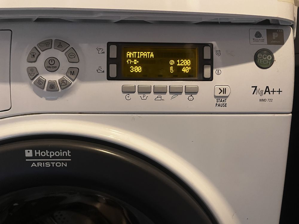 Masina de spalt hotpoint ariston A++7kg