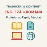 Servicii de traduceri & creare conținut – Engleză / Română