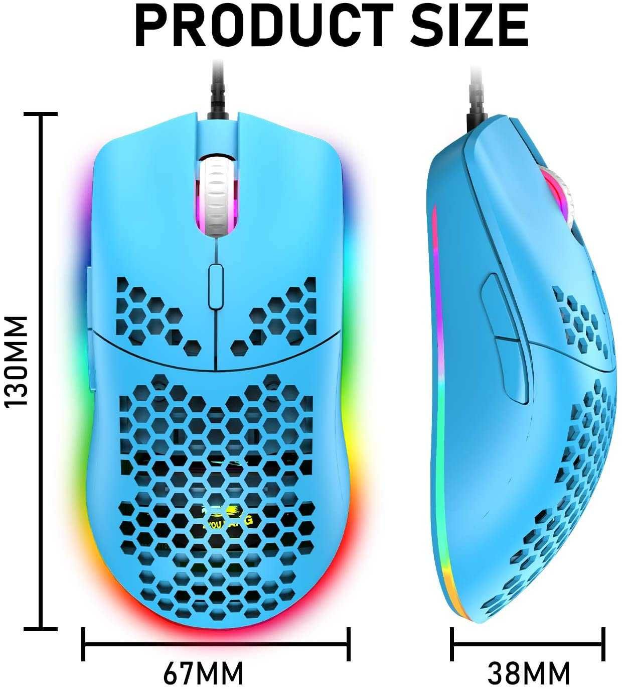 Mouse de gaming cu fir ZIYOULANG RGB PC și  Xbox și PS4 Sigilat!