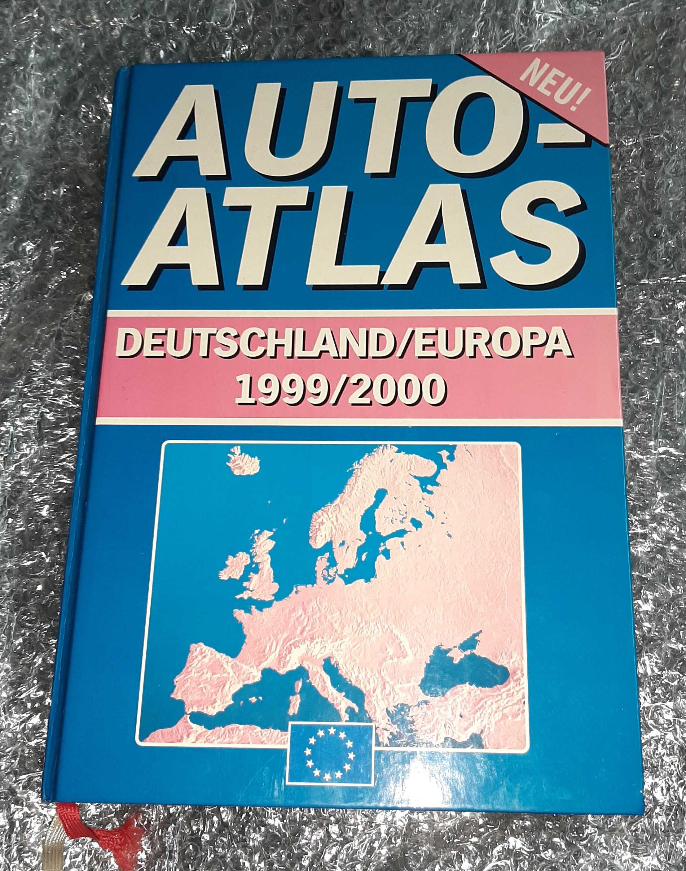 Автомобилен пътен атлас Германия и Европа  Autoatlas 1999/2000
