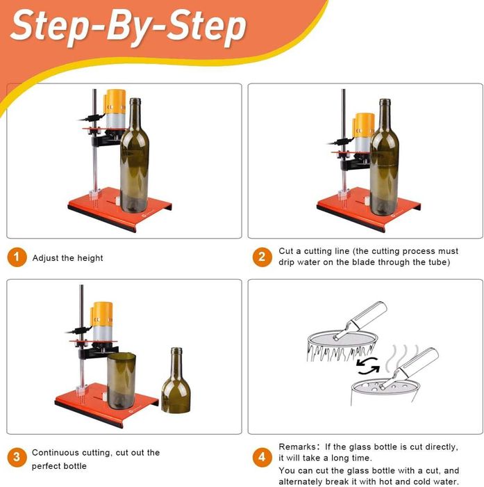 Kit Taietor de sticle automat, patrate/rotunde, cu suport, Trans GRAT