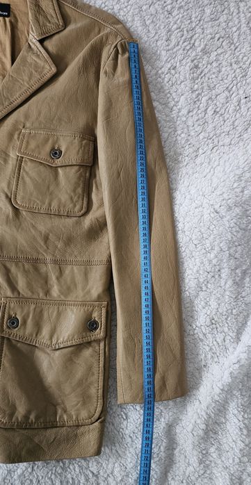 Haina geaca piele Calvin Klein bej XL tip sacou